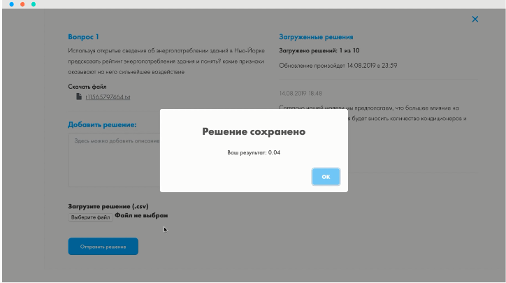 Machine-learning от Codenrock